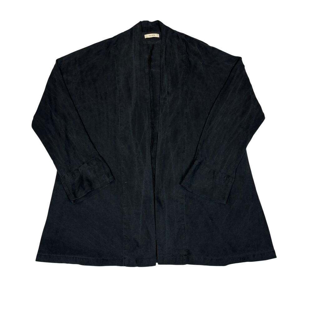 Na Nin Silk Open Cardigan Jacket Women's One Size Minimalist Quiet Luxury